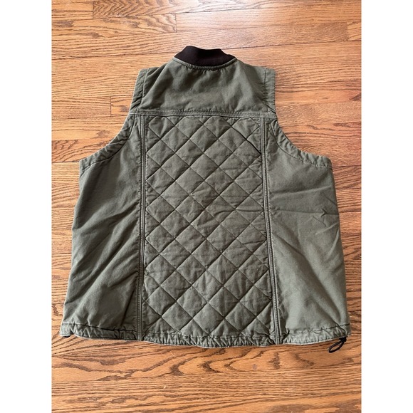 Carhartt Women's XL Rugged Flex Relaxed Fit Canvas Insulated Rib Collar Vest - Picture 6 of 9